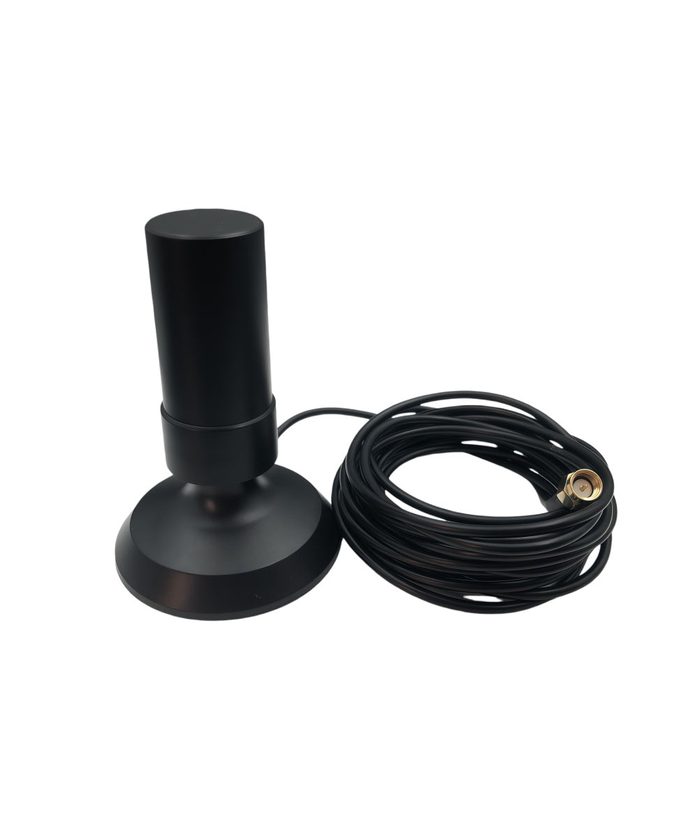 YX-OS52 SR-303 RTK High-Precision Multi-Frequency Helical Antenna – L1+L2+L5 Full-Band, Suction Cup Base + 3M SMA Female-to-Male Cable