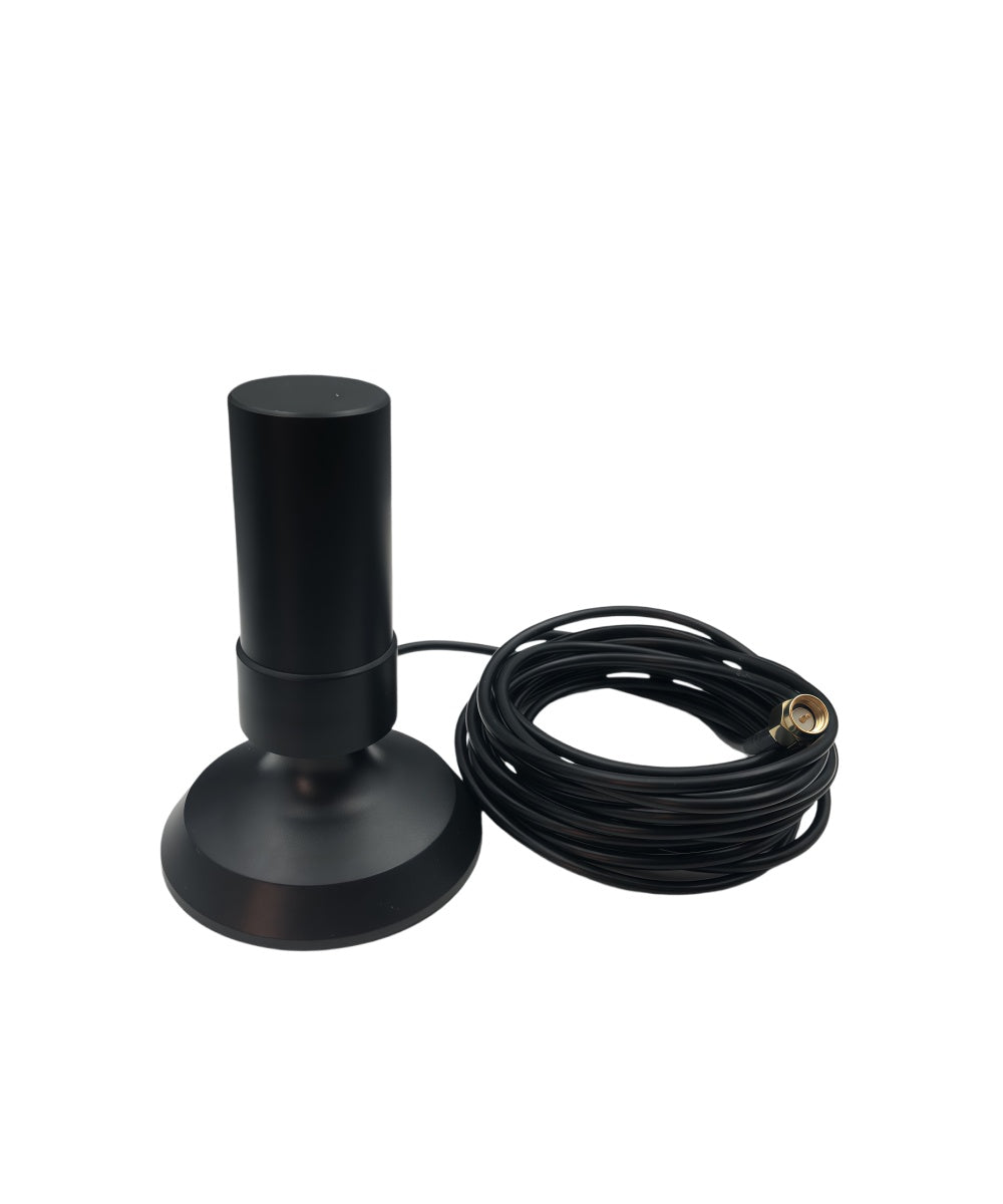 YX-OS52 SR-303 RTK High-Precision Multi-Frequency Helical Antenna – L1+L2+L5 Full-Band, Suction Cup Base + 3M SMA Female-to-Male Cable