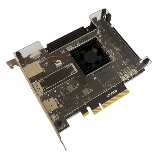 YX-OS16 KU5P Xilinx FPGA Development Board with FMC HPC, QSFP28 100G Optical Interface and PCIe 3.0 for High-Speed Communication